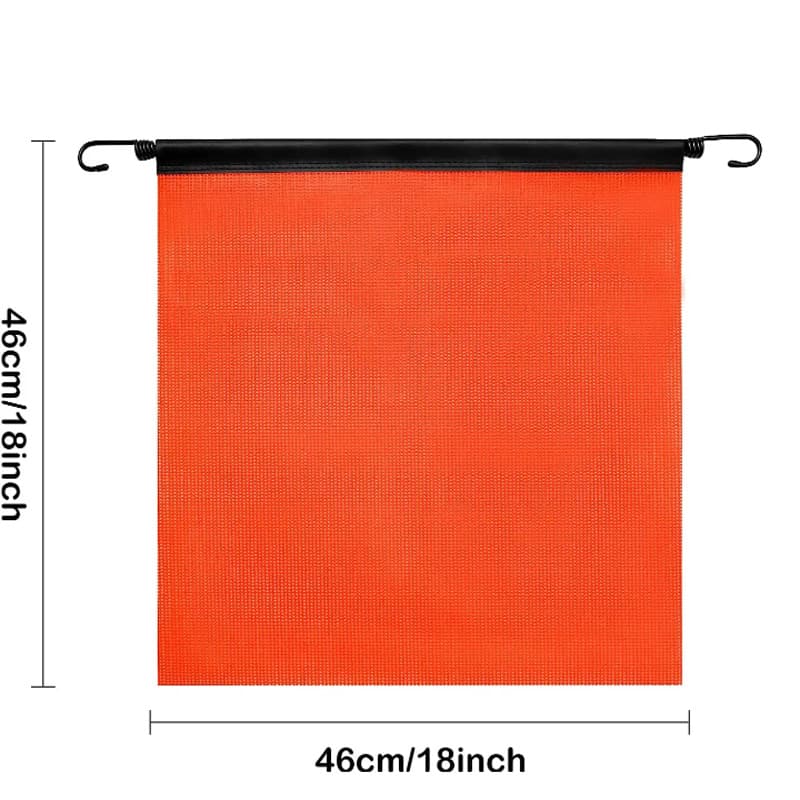 Factory direct sales PVC warning flag hook flag VINYL safety flag four-way warning flag mesh cloth flag hanging safety