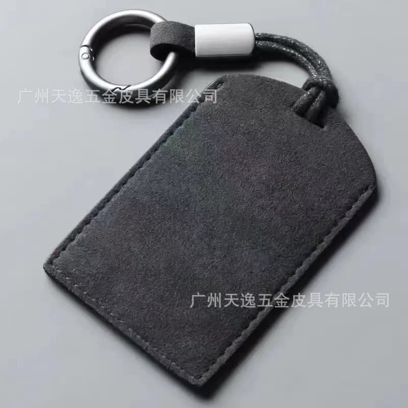 Trendy Suede Car Key Card Holder, Induction Card Case for Electric Vehicles, Universal Card Sleeve for Electric Car Key Card