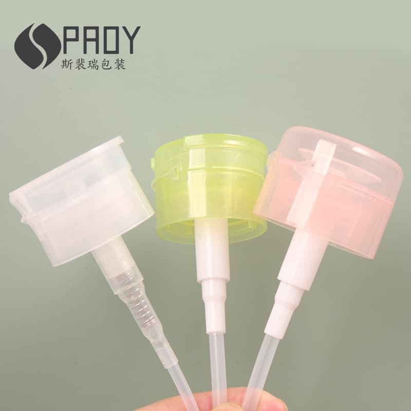 Nail polish remover pump makeup remover water pump head push-type butterfly flip cover 33 teeth plastic push pump makeup remover artifact