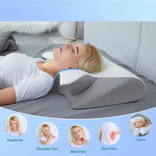 New Amazon Butterfly Pillow Neck Support Pillow Sleep Memory Pillow Slow Rebound Hotel Zero Pressure Pillow Core Cervical Pillow
