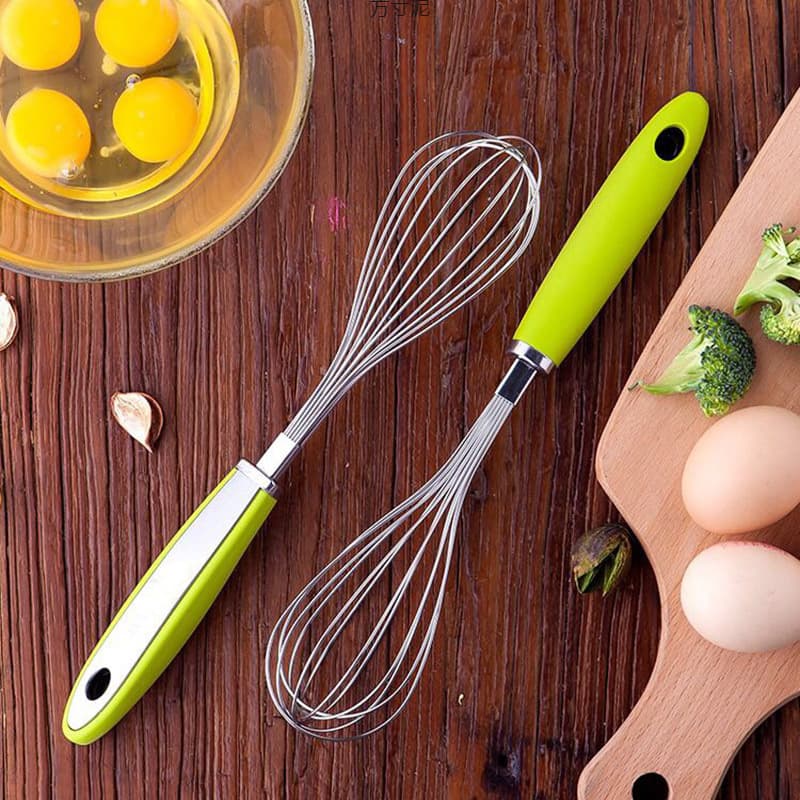 304 Stainless Steel Egg Beater Manual Egg Whisk Baking Tool for Home Use Cream Batter Egg Stirrer Factory