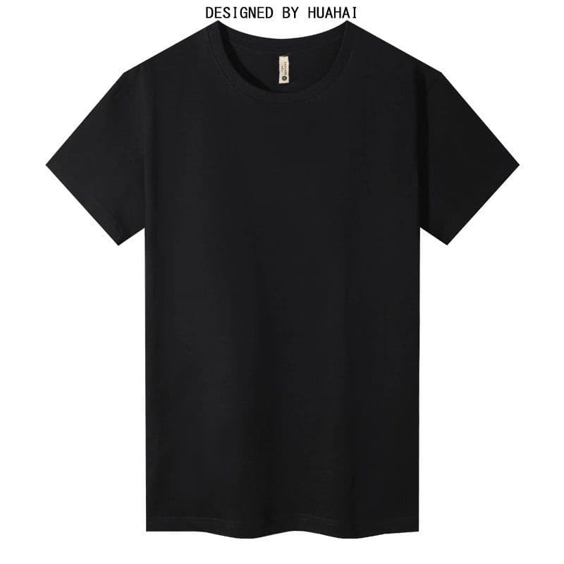 Cross-Border (Large Stock) Simple Loose-Fit Custom Logo T-Shirt Top, Women's New Blended Cotton High-Quality Trendy