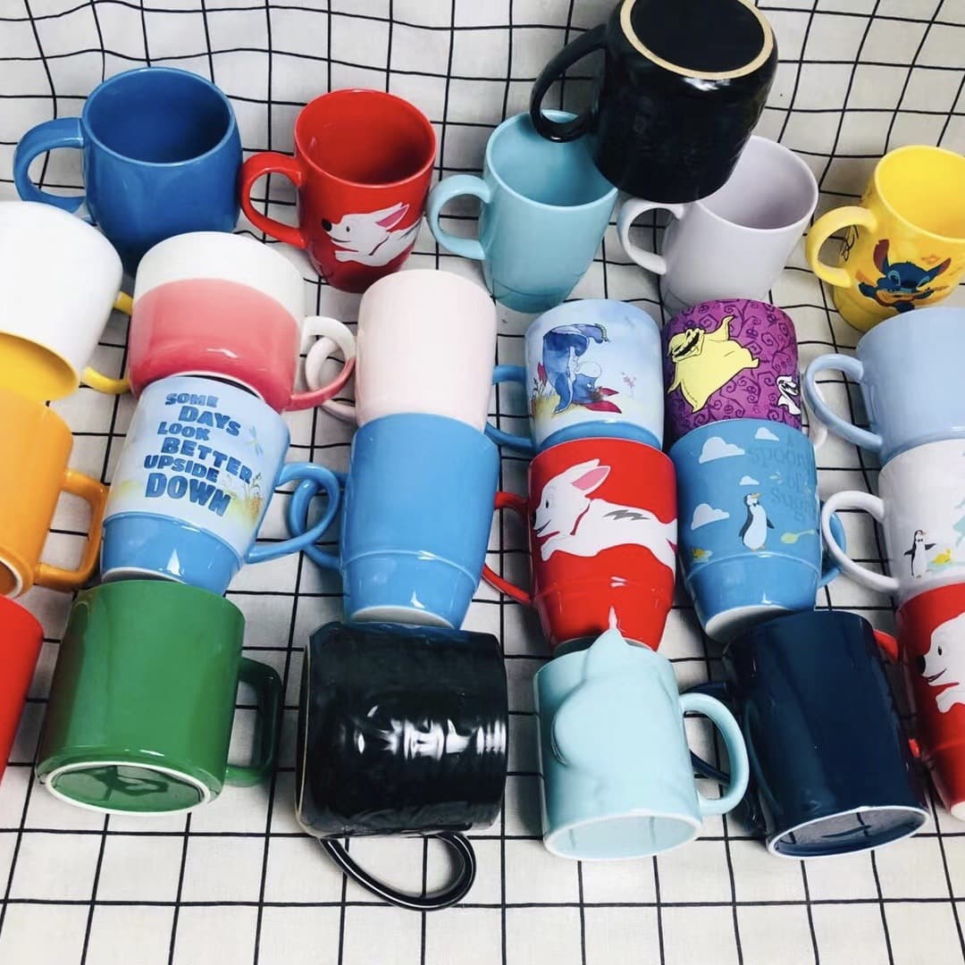Minimalist Ceramic Cup Clearance Water Cup Creative Cute Mug Street Vendor Style Assorted Cups Large Capacity Color Glaze Coffee Cup