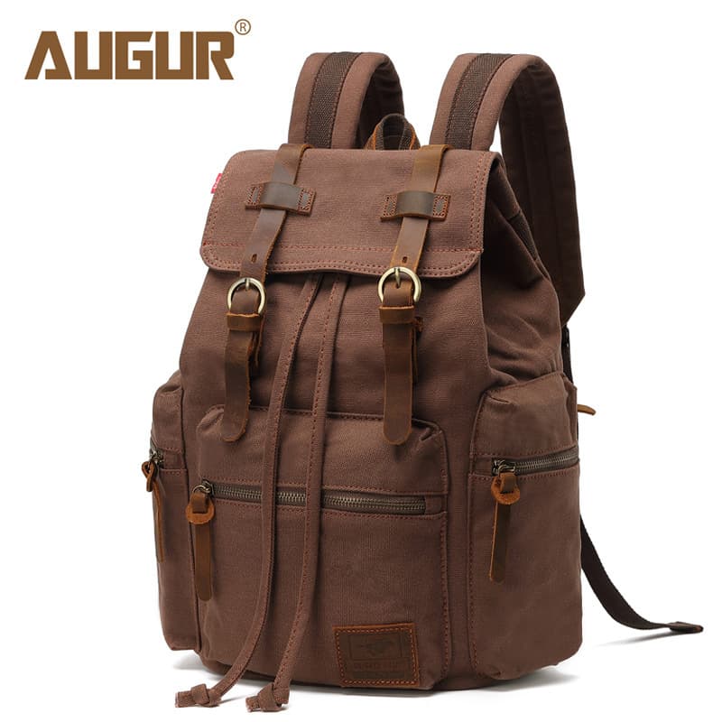 Amazon's hottest retro backpack, men's computer travel bag, trendy fashionable unisex backpack in stock