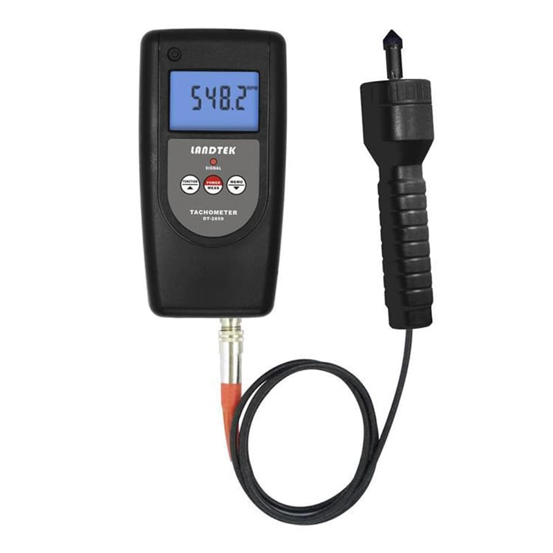 Factory-supplied tachometer DT-2859 for measuring fan, washing machine, motor speed, and line speed frequency