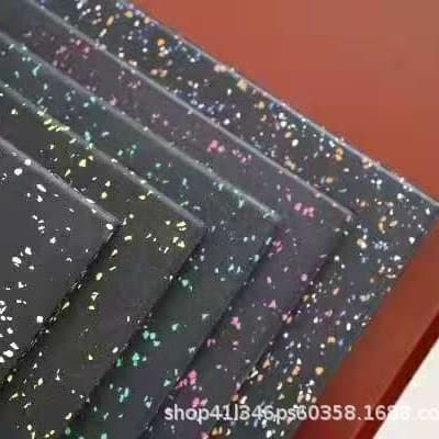 Gym indoor wear-resistant shock-absorbing rubber floor mat, indoor composite rubber floor, sound insulation and anti-slip