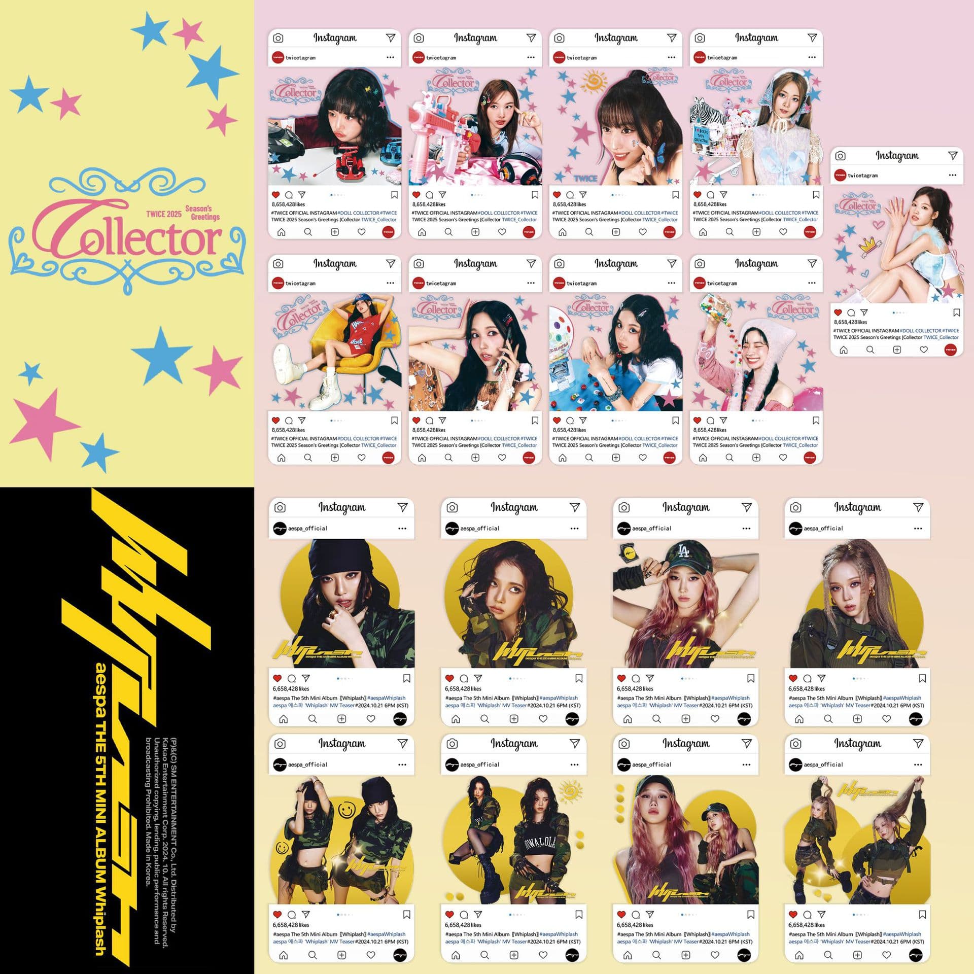 Twice Clear Card 2025 Season Limited Card aespa New Album Merchandise Collectible PVC Photocard