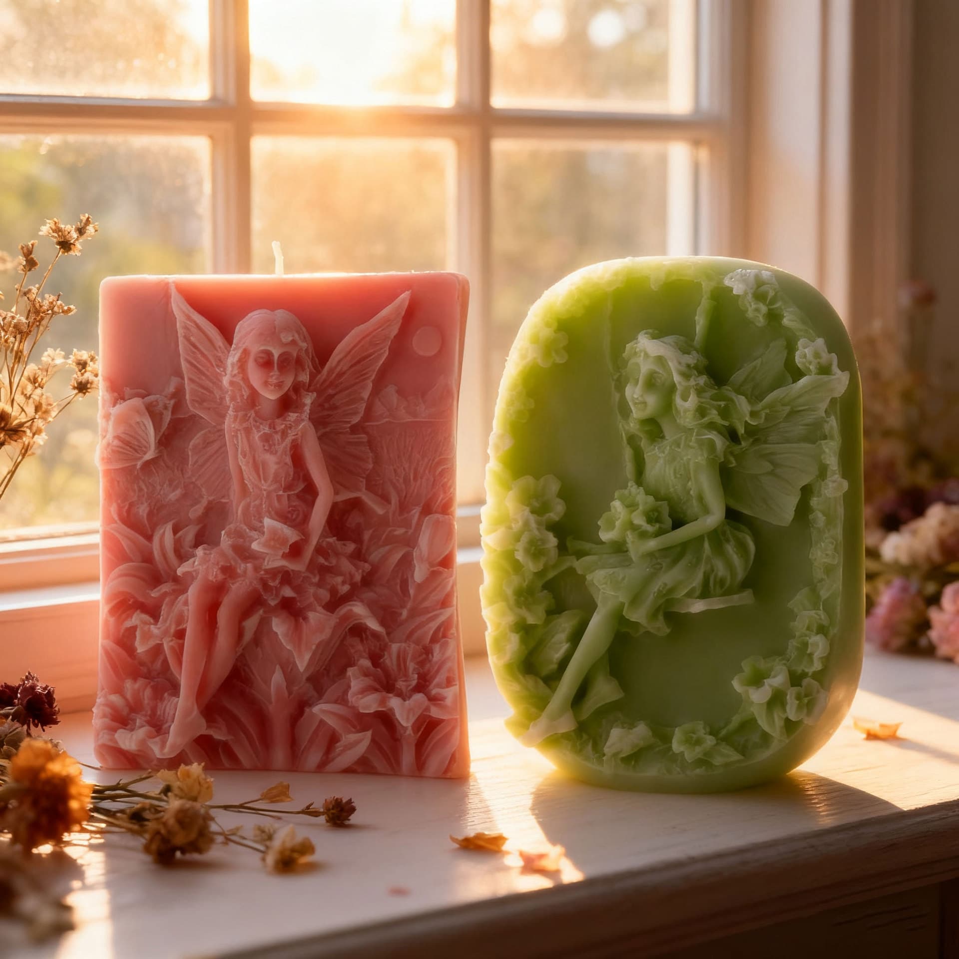 DIY Angel Wings Girl Soap Mold Handmade Soap Silicone Candle Plaster Resin Cake Silicone Mold