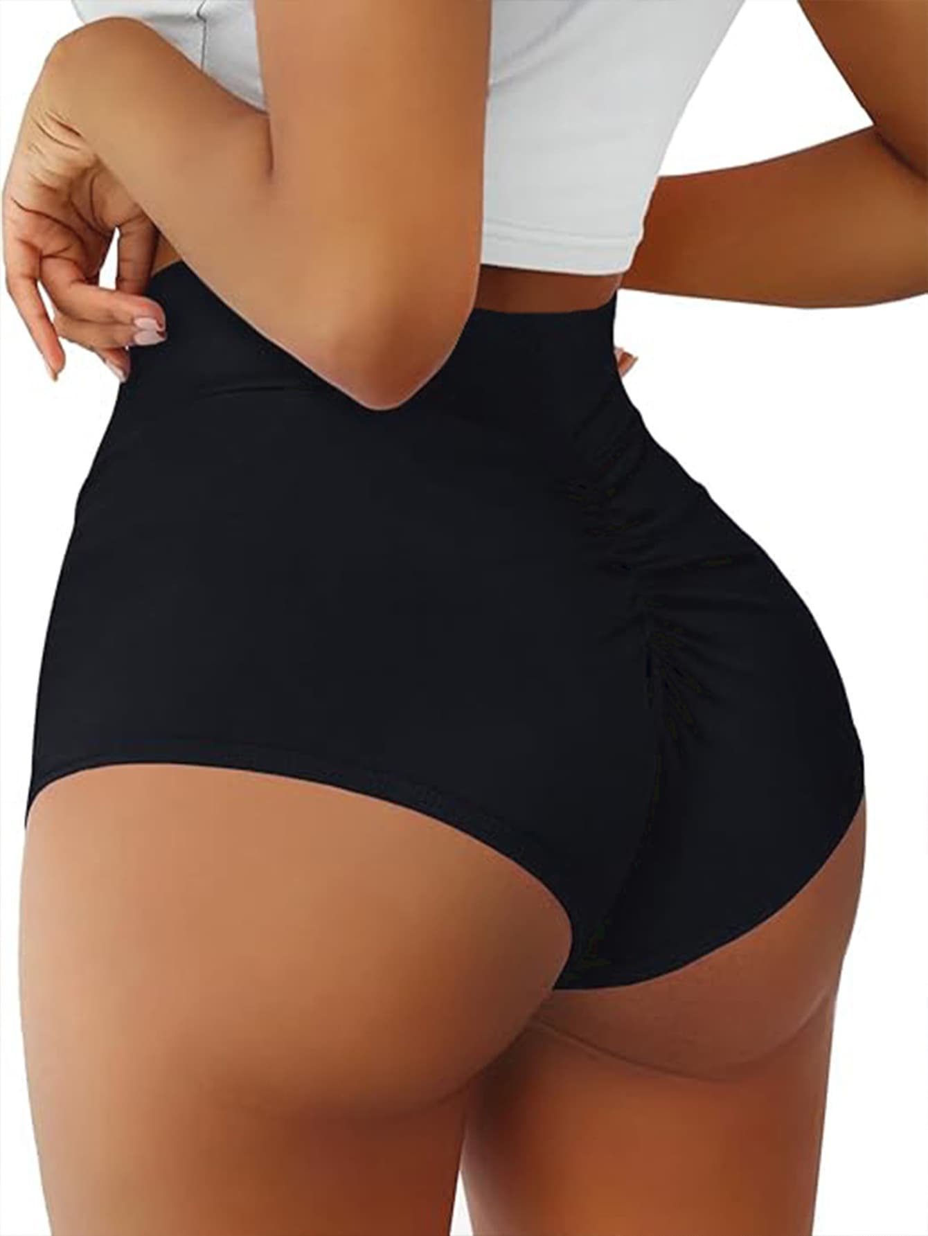 TEMU Amazon Independent Site Hot Selling New High-Waist Butt-Lifting Yoga Pants Sports V-Back Shorts (Optimized Version)