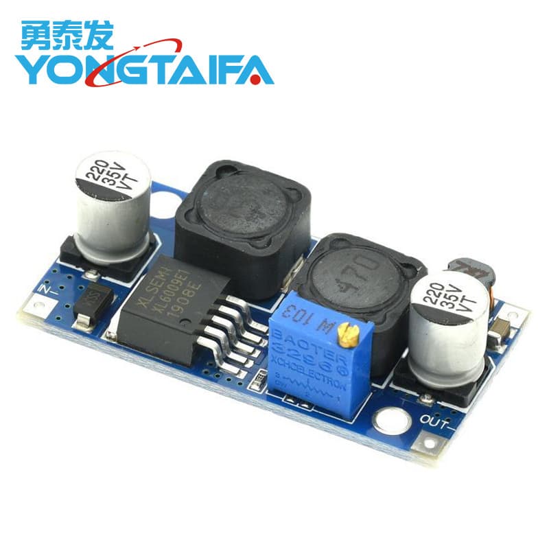 XL6009 DC-DC Step-Up/Step-Down Module Wide Input Voltage Compatible with Solar Panel Automatic Buck-Boost