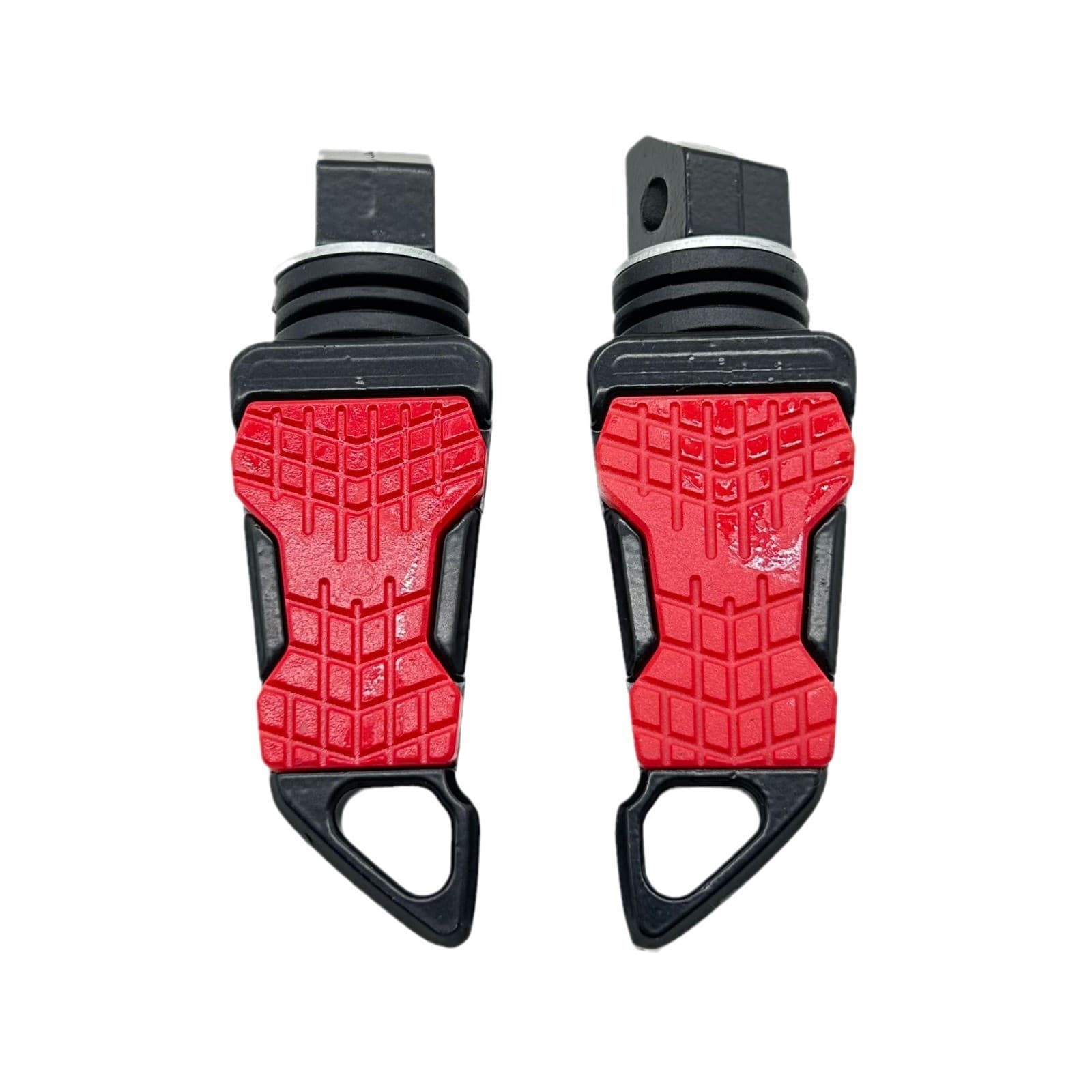 Motorcycle Aluminum Alloy Modified Rear Foot Pegs Off-road Dual-Color Flat Head Rear Pedals
