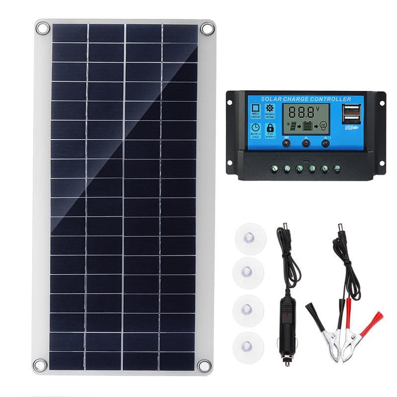 Cross-border Exclusive 8W Flexible Solar Panel with 60A-10A Controller Module for Car, RV, Boat Roof, Van
