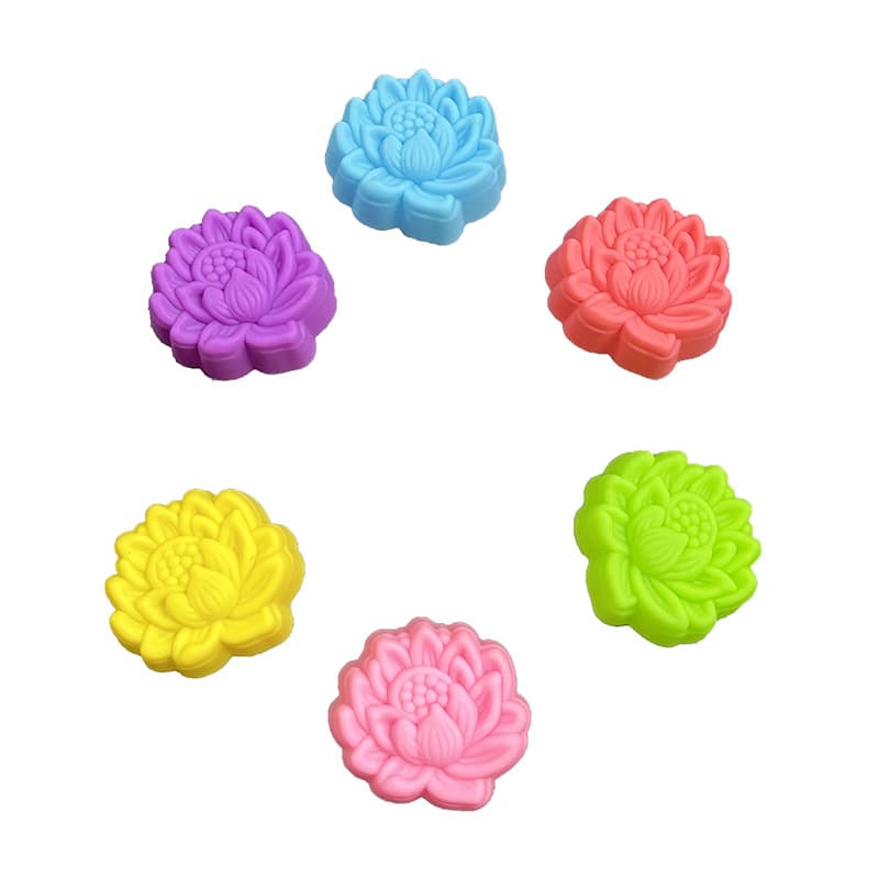 New 5cm Lotus Flower Silicone Mold Lotus Flower Petal Waterdrop Wax Bead Aromatherapy Candle Drip Soap Handmade Soap Lotu