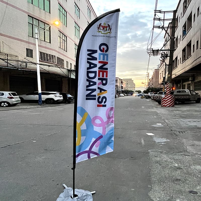 Knife Flag Feather Flag Water Injected Flag Teardrop Flag Outdoor Advertising Flag Double-Sided Square Flag Beach Flag Wholesale Waterproof