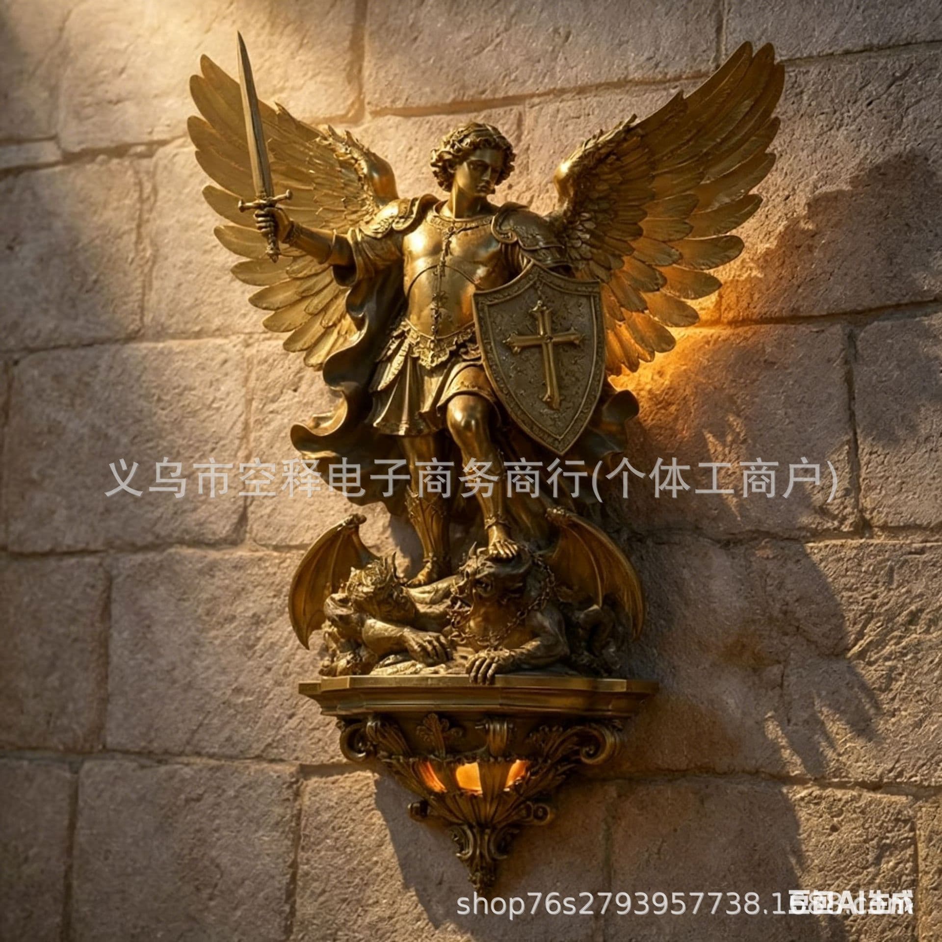Hecate Wall Lamp Hecate Resin Wall Light Triple Goddess Sculpture Craft