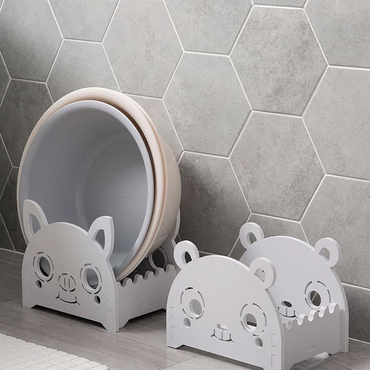 Bathroom wood plastic board floor-standing washbasin rack washbasin storage rack bathroom storage rack washbasin storage rack