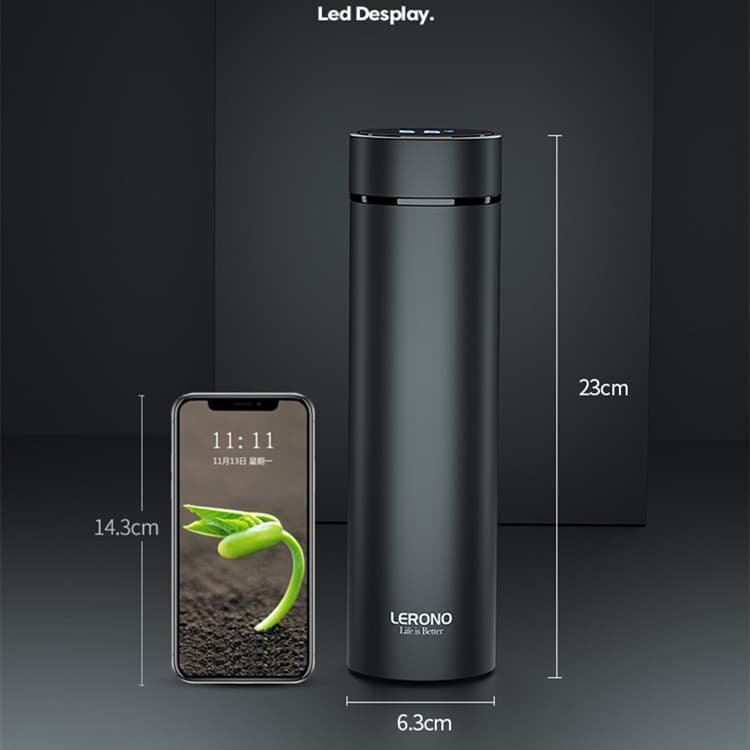 Smart Insulated Mug for Men, Creative Personalized Trendy Gift, Engraved Lettering, Portable 316 Stainless Steel Tea Cup