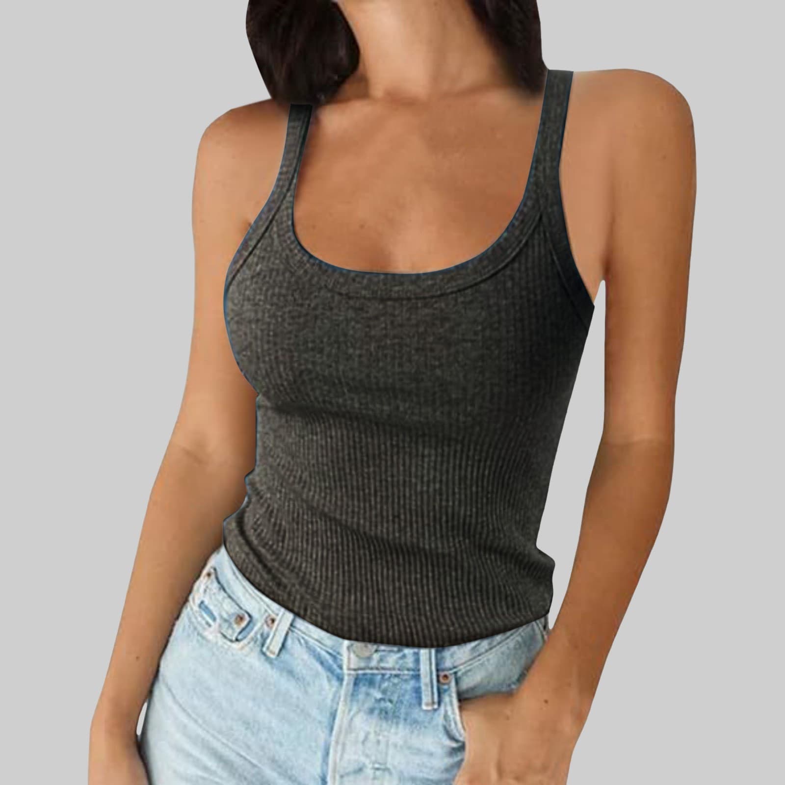 Women's Cross-Border American-Style Cami Top, Summer Outerwear Pullover, Inner Layer Sporty Streetwear, European and American Fashion Women's Clothing