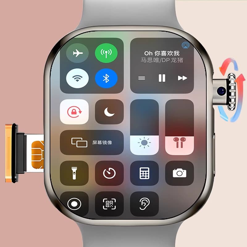 Huaqiangbei S12Max Cellular 5G Touchscreen Smart Watch with SIM Card Slot, Download Apps Freely