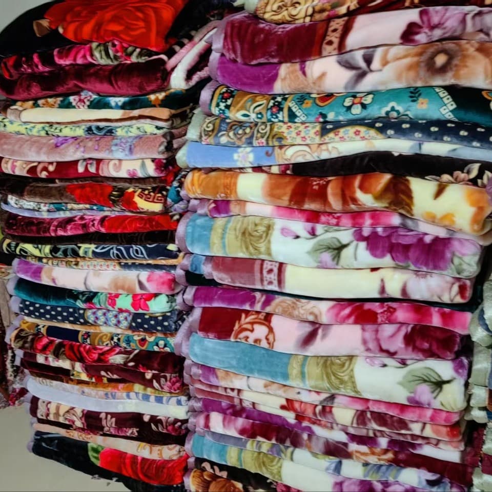Raschel Blanket Cloud Blanket Double Layer Blanket 2.5-3kg Double 1.8-2.2m Thickened Extra Large