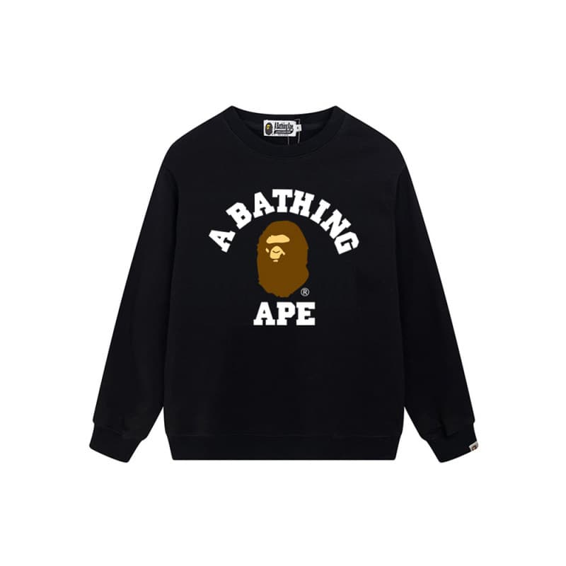 Cross-border foreign trade wholesale trendy brand BAPE shark ape head round neck sweatshirt one piece drop shipping autumn and winter terry sweatshirt