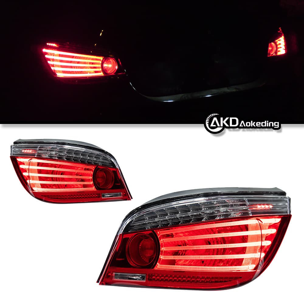 Compatible with 03-10 BMW 5 Series E60 Tail Light Assembly Modified Brake Light Rear Tail Light Sequential Turn Signal LED
