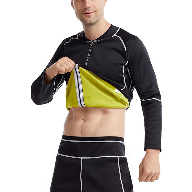 Amazon Men's Sports Sweat Fitness Wear Cross-border European and American Plus Size Shapewear Waist Trainer Body Shaper