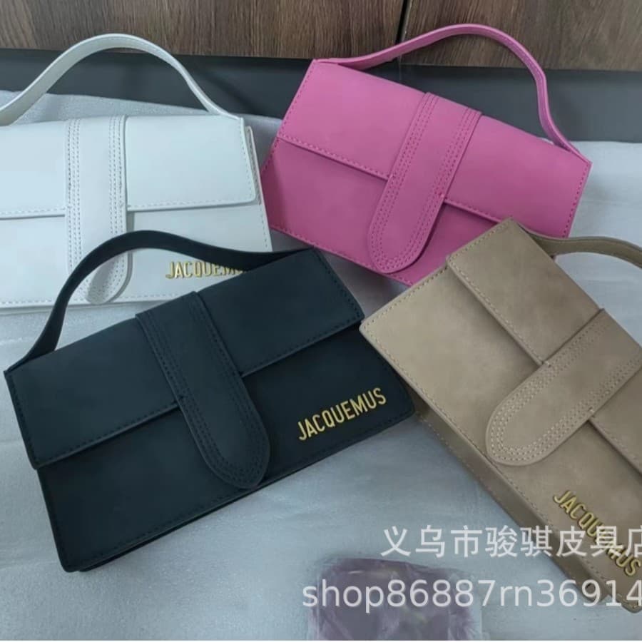 Jacquems Shoulder Crossbody Handbag Premium Niche Design Baguette Bag for Women, Fits Phone, Matte Finish