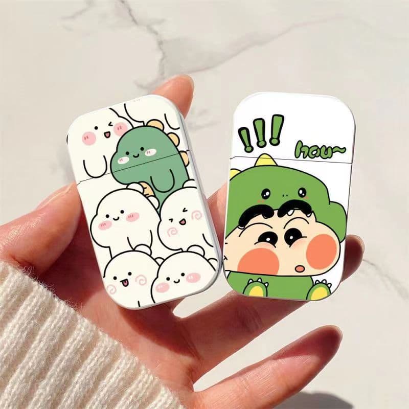 Cute Dinosaur Pink Flame Windproof Refillable Lighter Cartoon Lighter Couple Gift