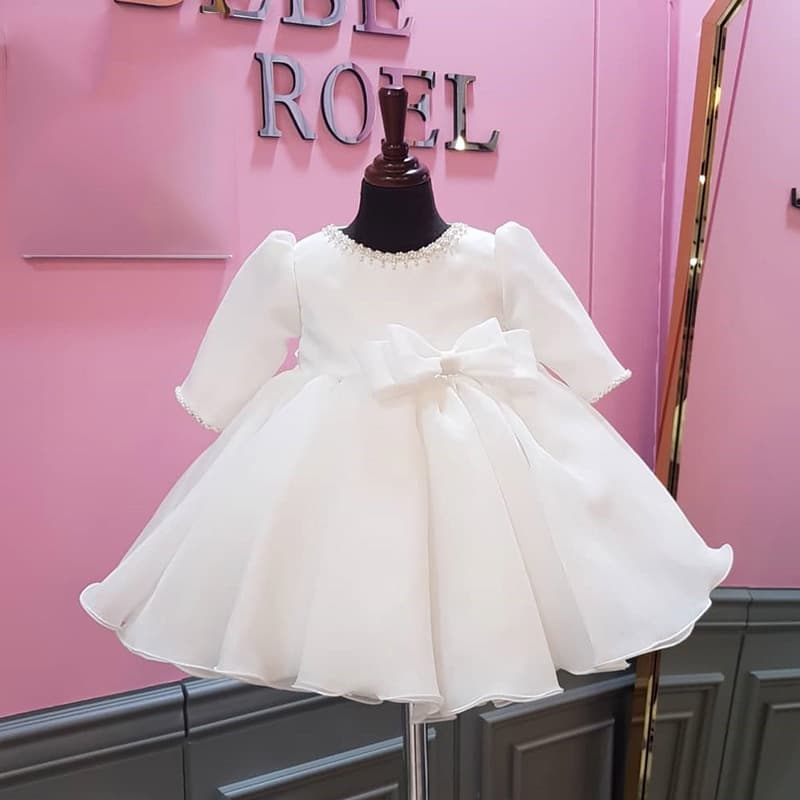 One-Year-Old Baby Girl Birthday Dress Fashionable Toddler Evening Gown Infant Flower Girl Princess Dress Summer New Arrival