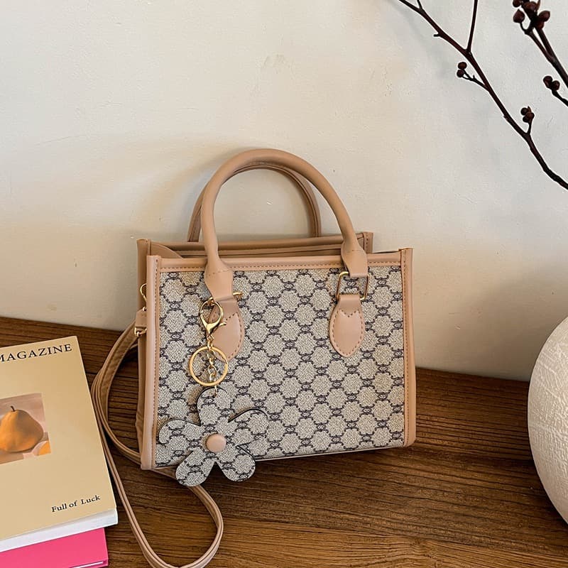 Bags Women's Bags 2026 Spring and Summer New Handbags Large Capacity Shoulder Bag Retro Letter Print Crossbody Bucket Bag