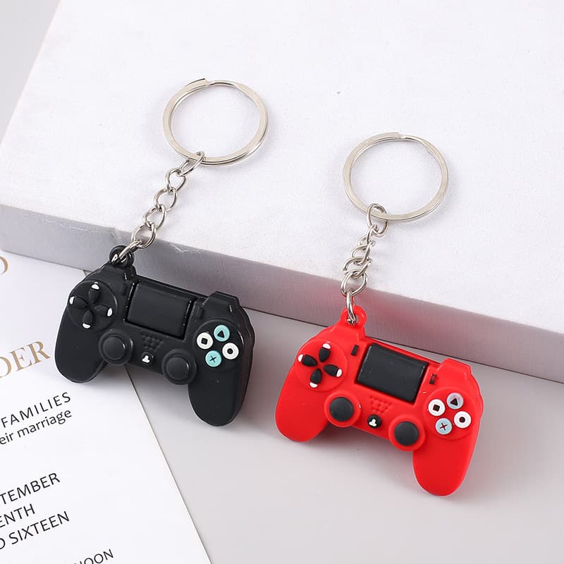 Cross-Border Mini Game Console Keychain Classic Red Black Game Pendant Children's Stationery Store Cheap Small Gift