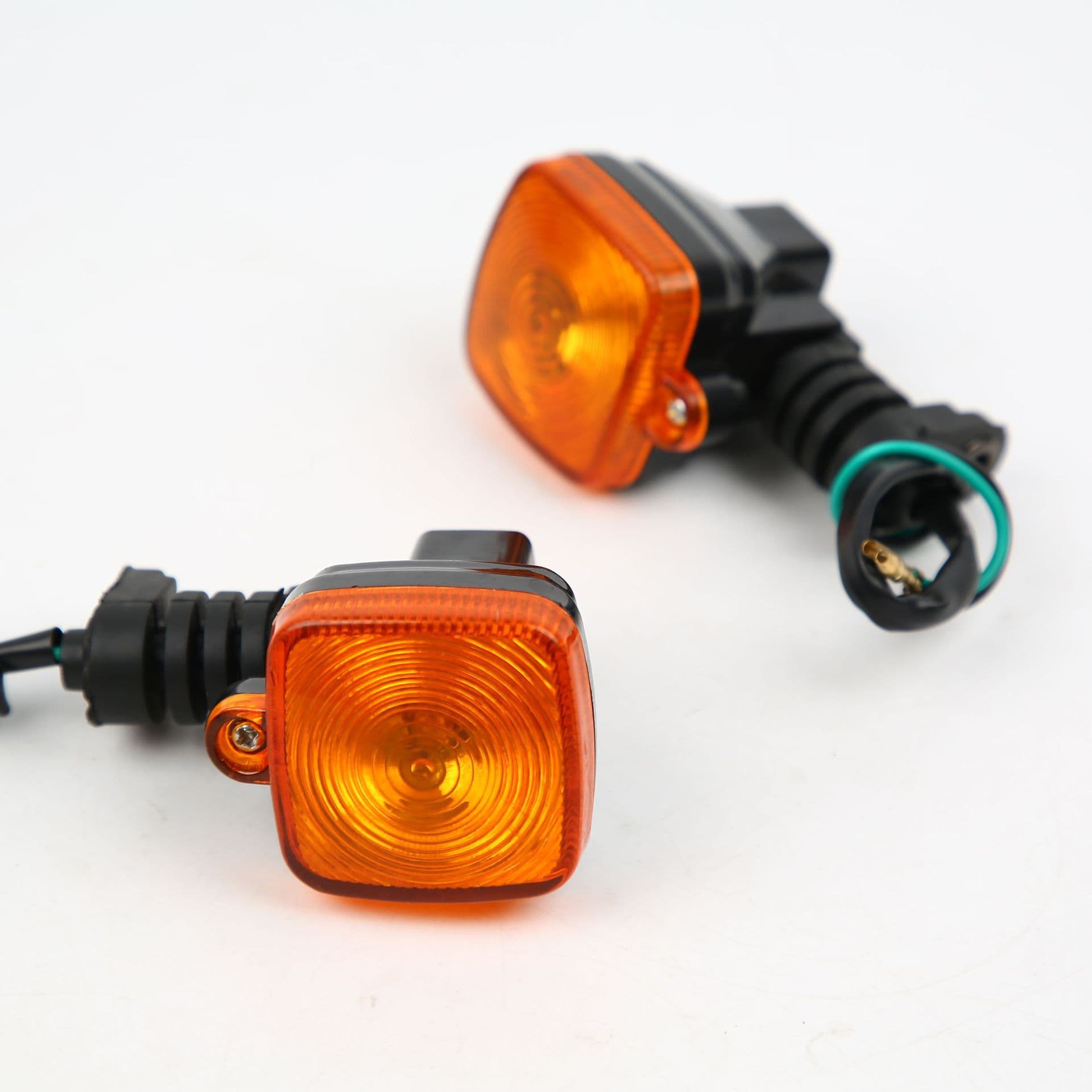 Cross-border motorcycle turn signal assembly CG king direction light CG125 turn signal light crystal cover old cover led
