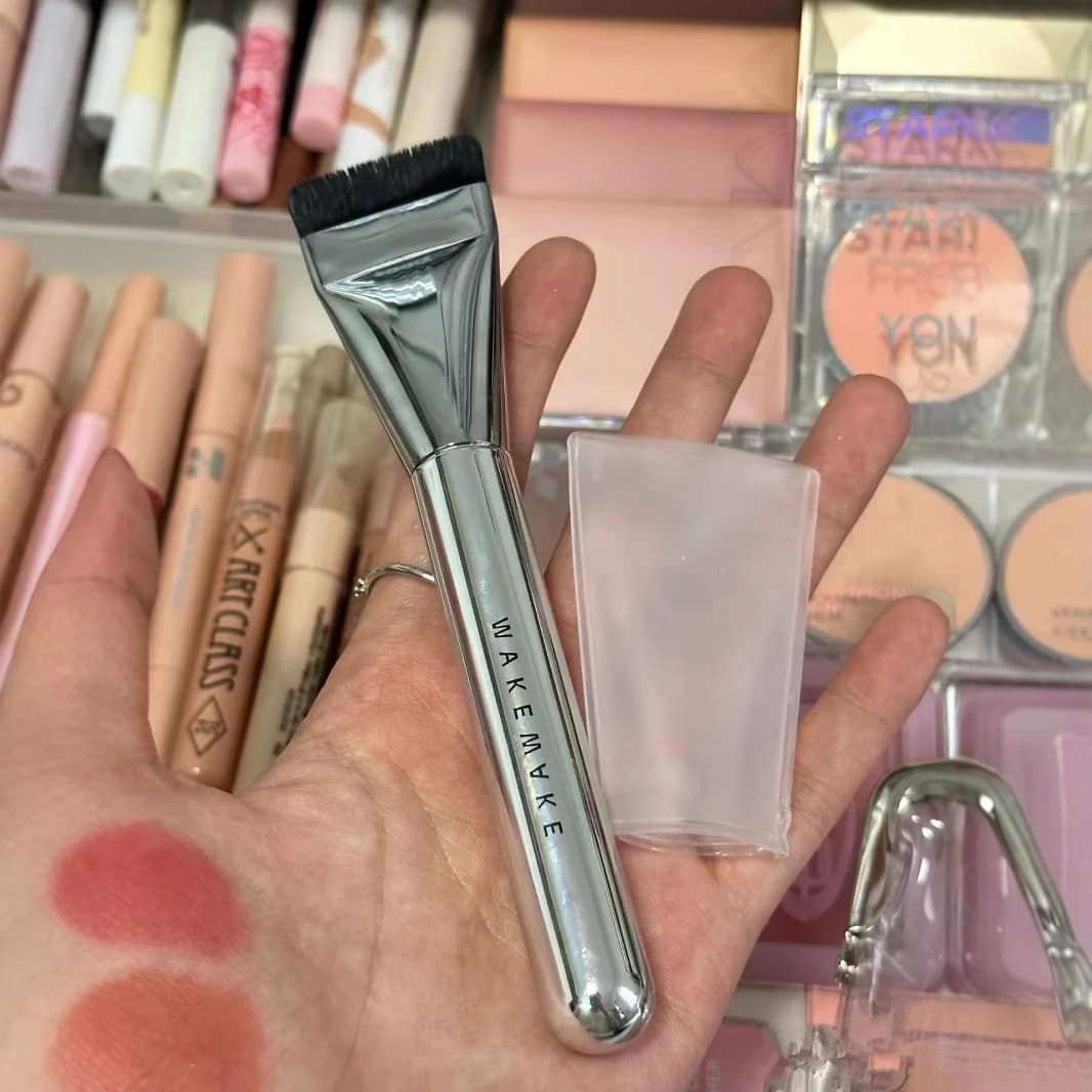 Export Wakemak / Flat Foundation Brush Mask Brush Ultra-Thin Flat Flawless Bare Skin Concealer Brush