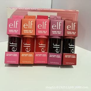 In Stock elf New Sheer For It Blush Tint Lip and Cheek Liquid Blush Lip Gloss 6.8ml