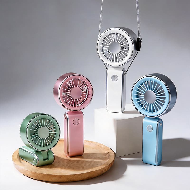 2026 New Fan Rechargeable Foldable Portable USB Mini High-Power Handheld Small Fan