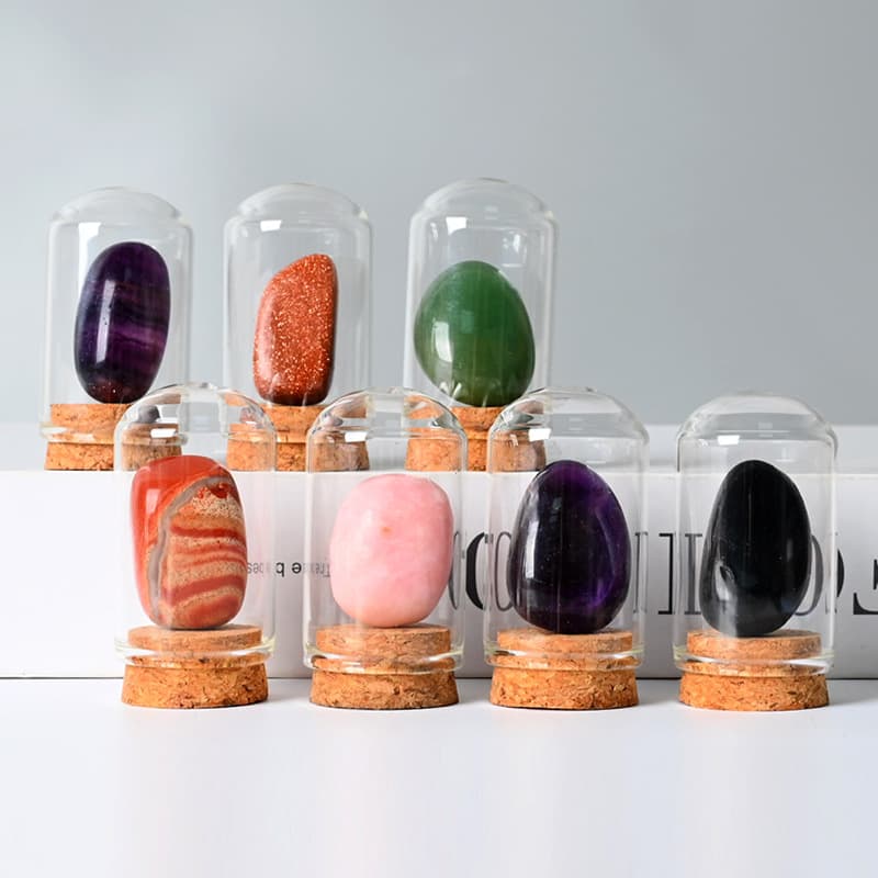 Natural Crystal Tumbled Stone Ore Specimen Decorative Mineral Raw Stone Crystal Polished Stone Kids Science Education Teaching Stone