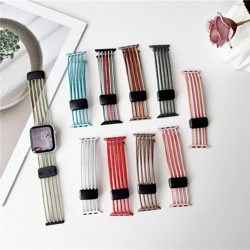 Suitable for apple watch nylon fish wire magnetic buckle strap iWatch ultra2 replacement wristband