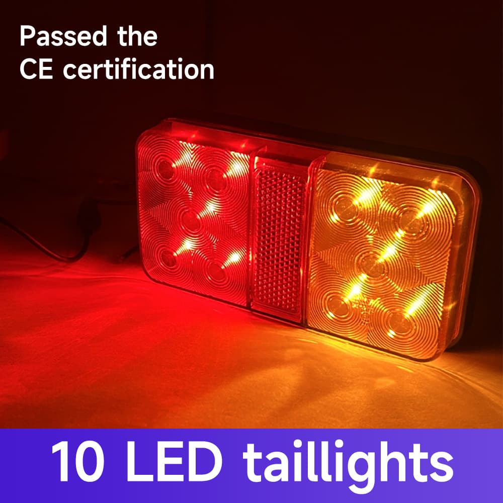 12V 24V 10 LED Tail Light, Truck Side Marker Light