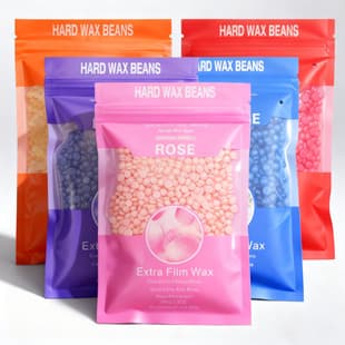 Cross-Border Exclusive 100g Bag Hair Removal Wax Beans Hot Wax Solid Hard Wax Therapy Full Body No-Strip Hair Removal Wax Beans