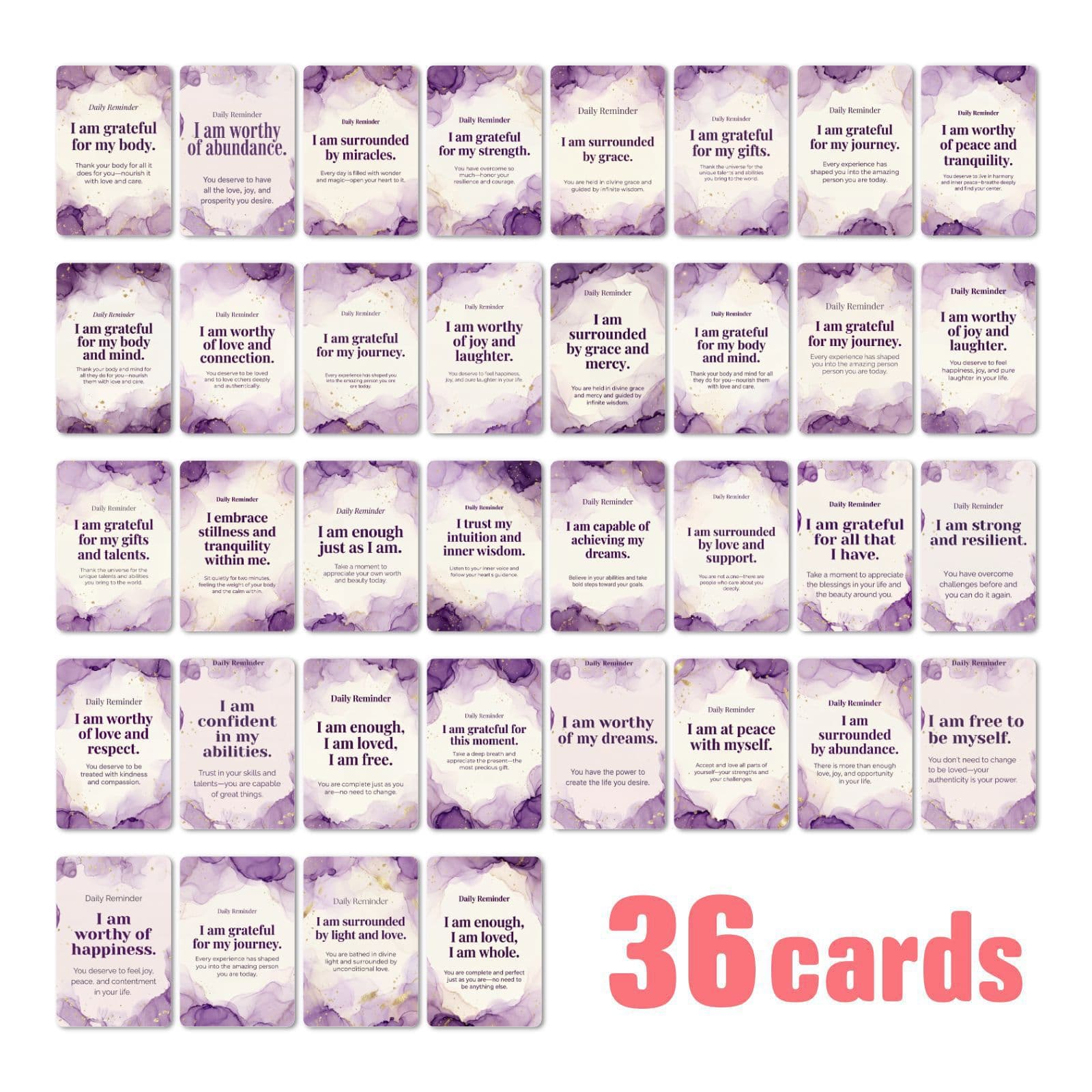 36/72 cards women’s inspirational spiritual haven modern minimalist design cards women’s positive affirmation cards