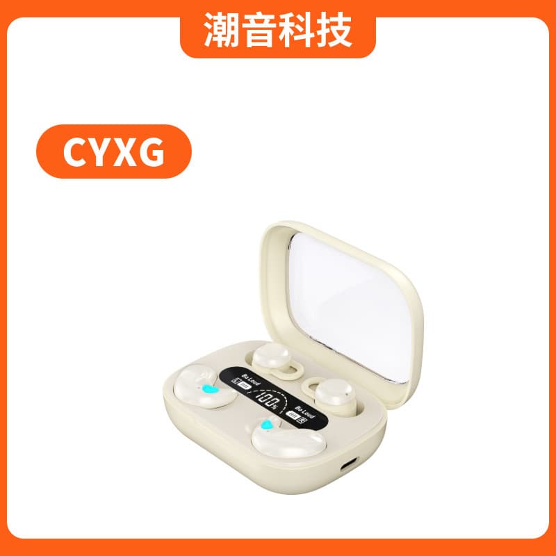 ChaoYin Original Q12 Sleep Earphones Twin Couple Style Mini Compact Wearable with No Sensation Ultra-Long Battery Life Digital Display