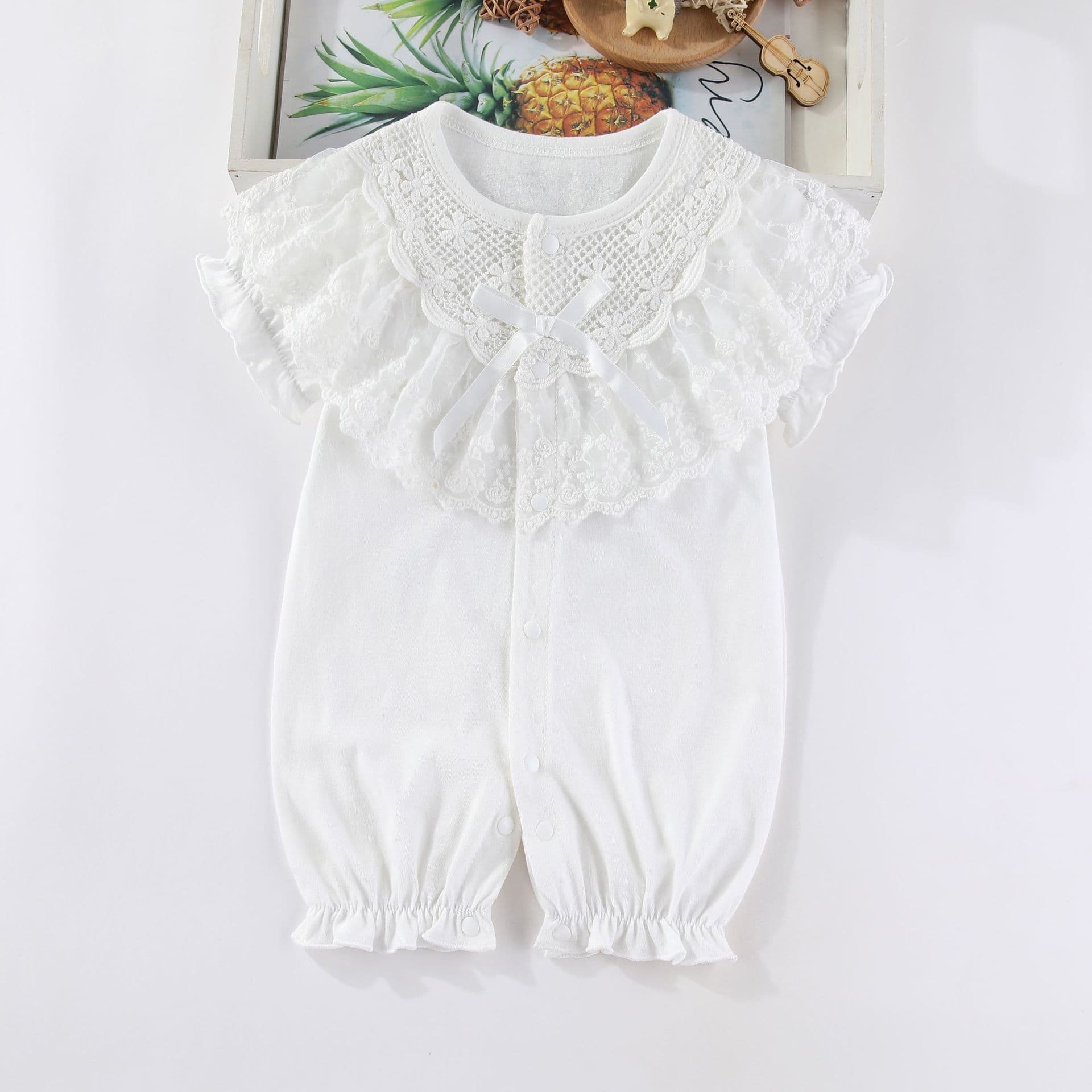 Baby lace romper, baby dress, baby dress, baby one-month-old princess one-piece bodysuit
