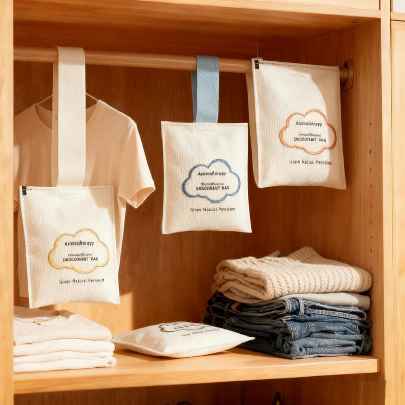Wardrobe fragrance, long-lasting scent, specially designed for men and women, including sachets, clothes fragrance bags, and scented sheets.