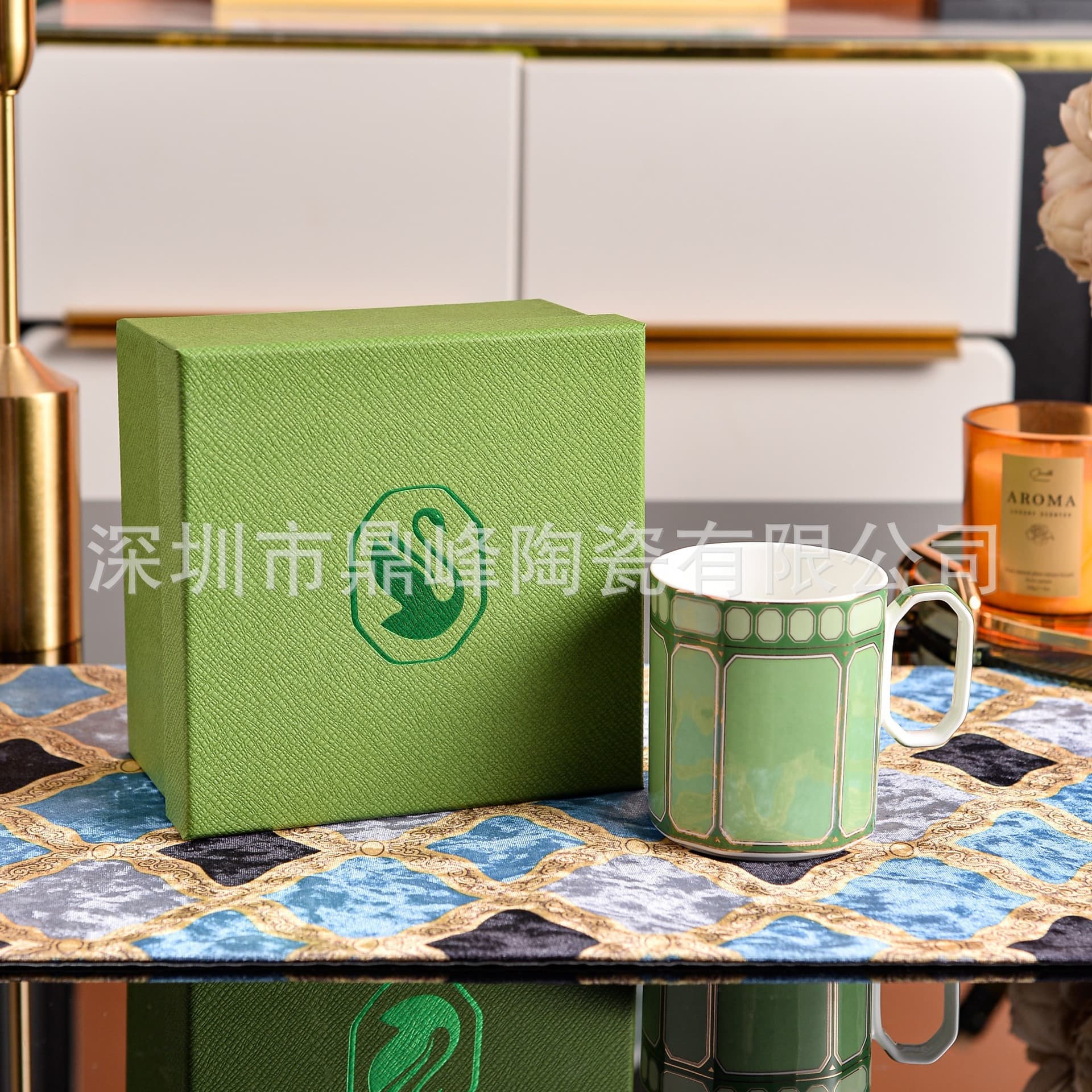 Source Factory Cross-border Swan Coffee Cup and Saucer High-end Appearance Mug Gift Box Set Fine Bone China Coffee Cup Tea Cup