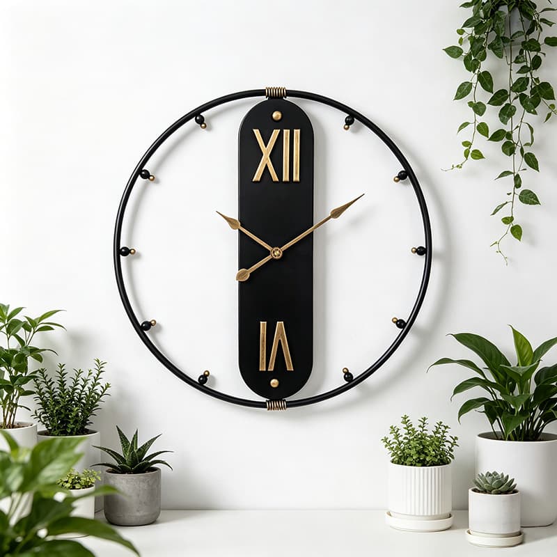 Cross-border New Creative Home Wall Clock Kitchen Living Room Decorative Clock Silent Clock Nordic Simple Art Wall Clock