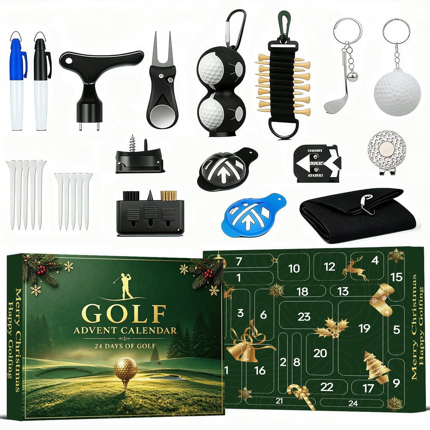 2026 New Cross-border Countdown Blind Box Christmas Toy DIY Children’s Day Hand-Teared Calendar Dongdongle