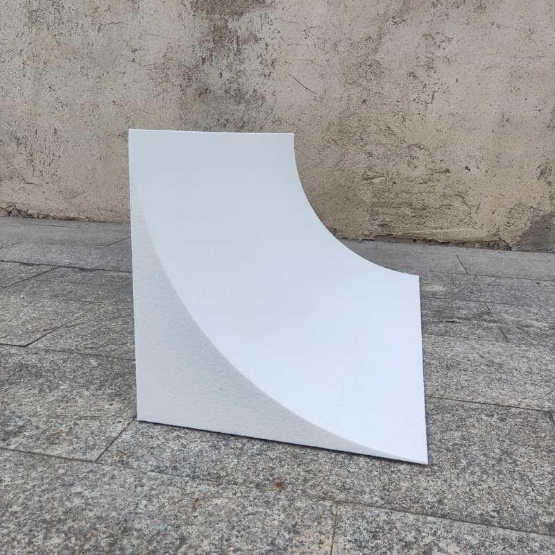 Customized semi-circular arch corner modules with high-density foam shadowless walls and weakened beam designs.