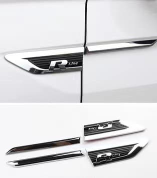 Suitable for new Tiguan four-wheel drive logo Tiguan modified car logo fender side logo decorative car stickers