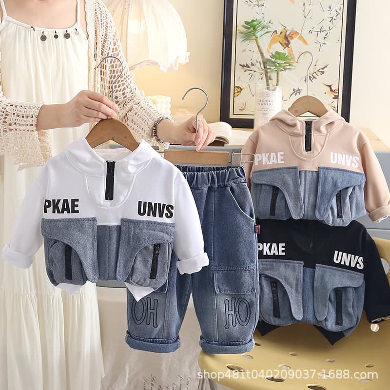 Baby Spring/Autumn Set 2026 New 1-4 Years Old Infant Children's Clothing 2 Boys Fashionable Two-Piece Set Korean Style Clothes Trend